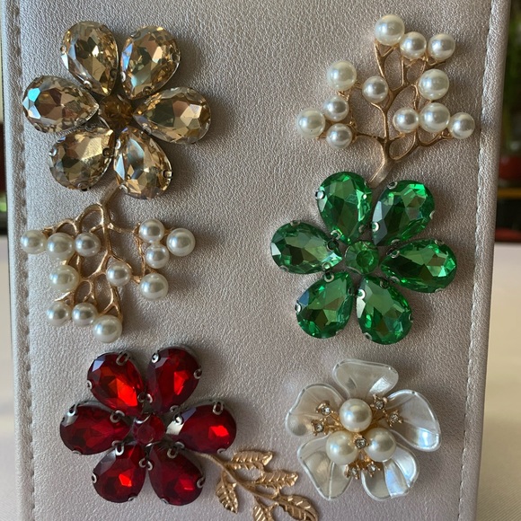 Beaded Flower Evening Bag - Light Pink - Picture 5 of 6